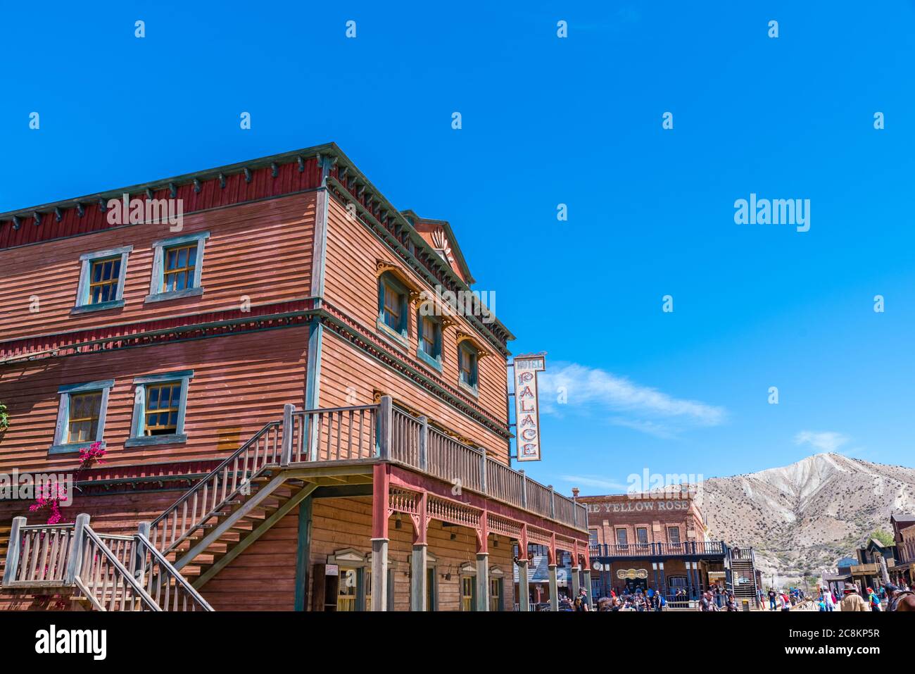 Wild-West-Stadt - Hotel Stockfoto