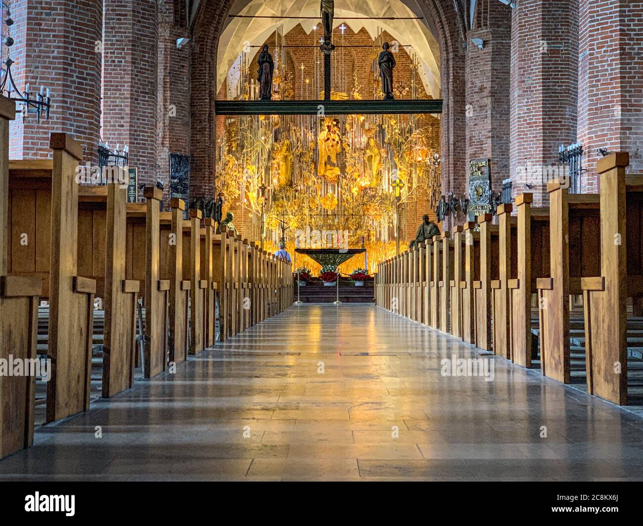 Der Bernsteinaltar der Brigittenkirche in danzig Stockfoto