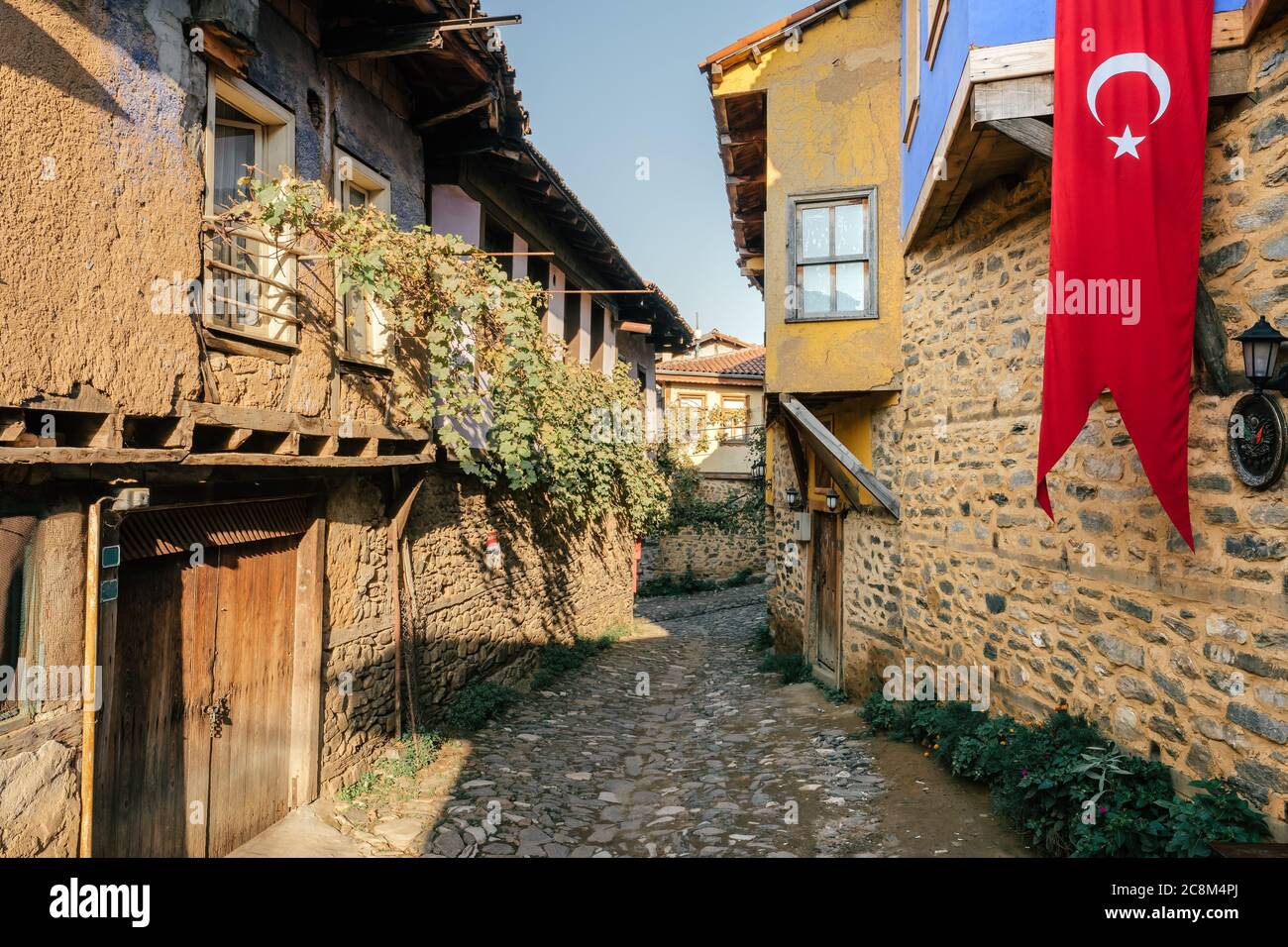 Cumalikizik Dorf ist ein altes osmanisches Dorf in Bursa, Türkei Stockfoto