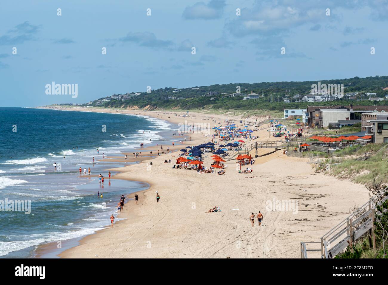Montauk Strand im Sommer 2020 Stockfoto