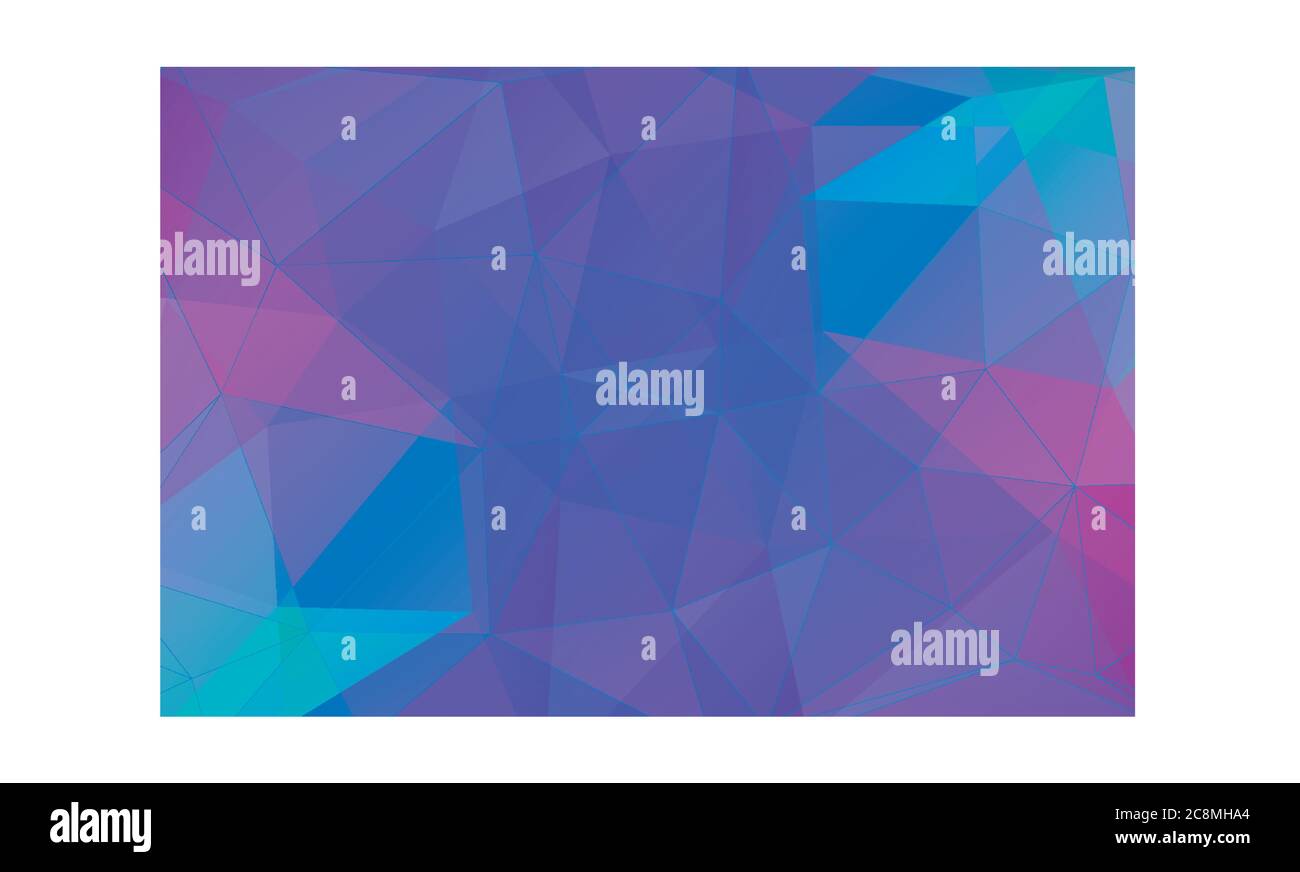 Dreieck Form ultracolor abstrakter Hintergrund. Polygonform abstraktes Muster in rot, blau, grün moderner Farbmodus. Vektorgrafik. Stock Vektor