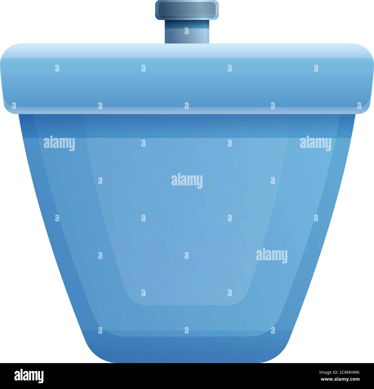 Symbol für Bidet im Bad. Cartoon von Bad Bidet Vektor-Symbol für Web-Design isoliert auf weißem Hintergrund Stock Vektor