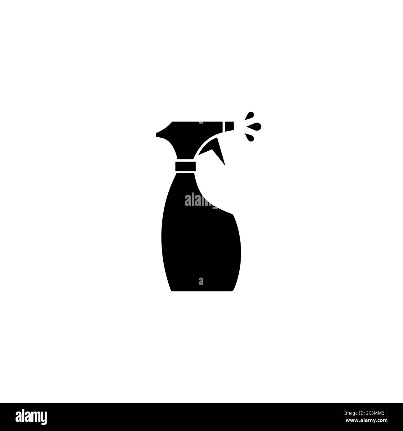 Symbol für Sprühflasche. Antiseptisches Spray. Desinfektionsmittel-Konzept. Vektor auf isoliertem weißem Hintergrund. EPS 10 Stock Vektor