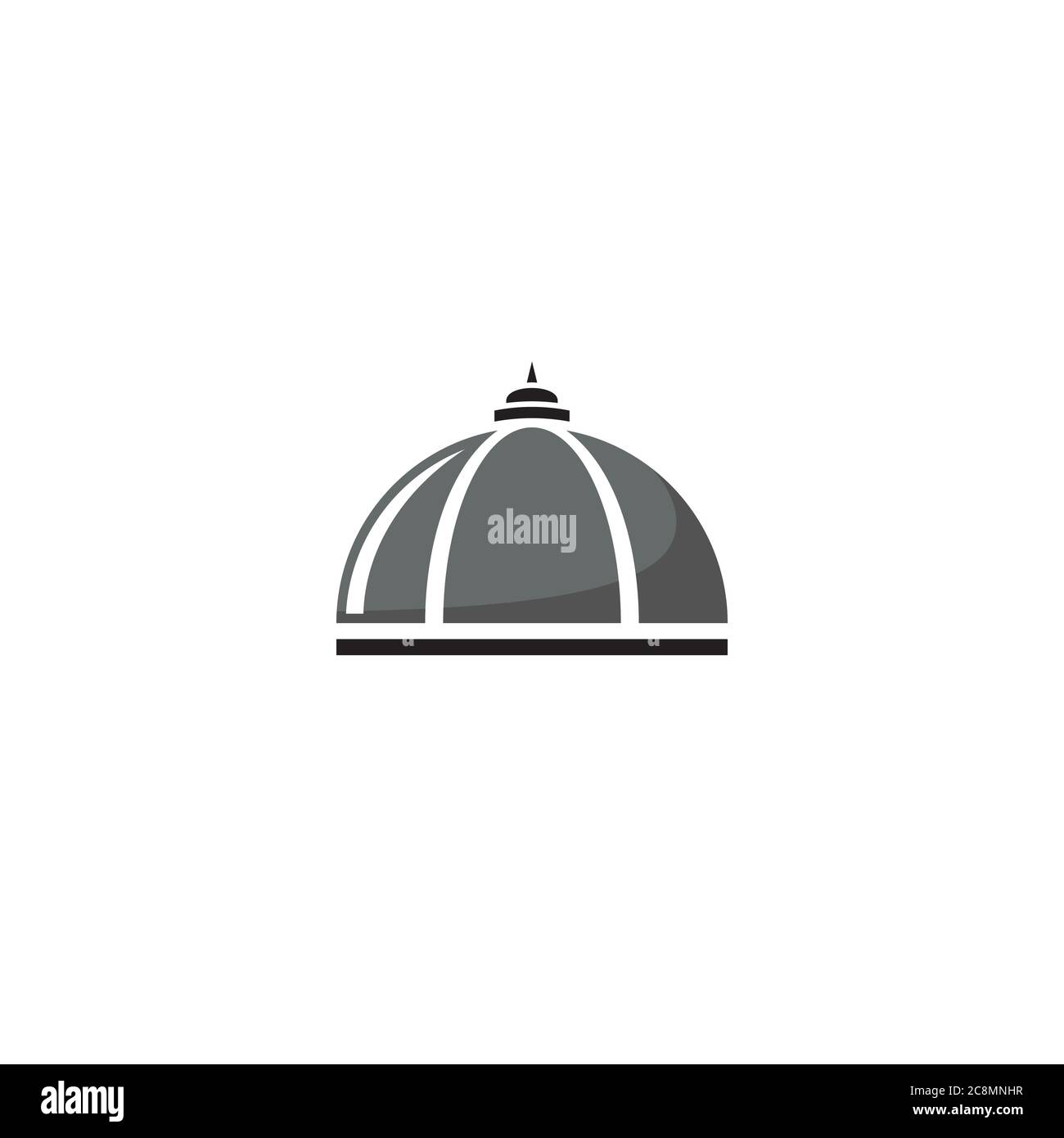 Ein Dome-Logo/Icon-Design Stock Vektor