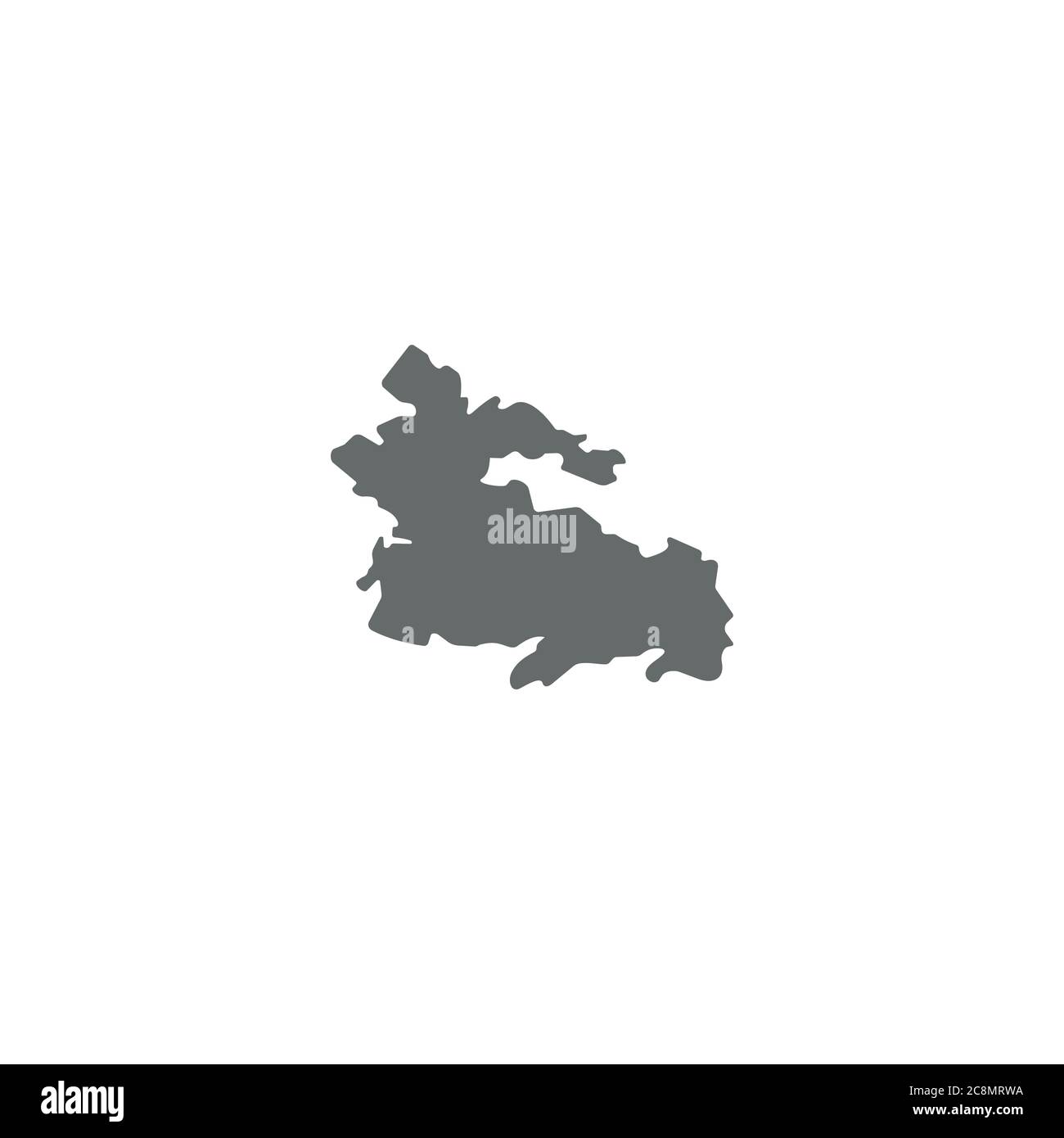 Hurst Island Karte Logo / Symbol Stock Vektor