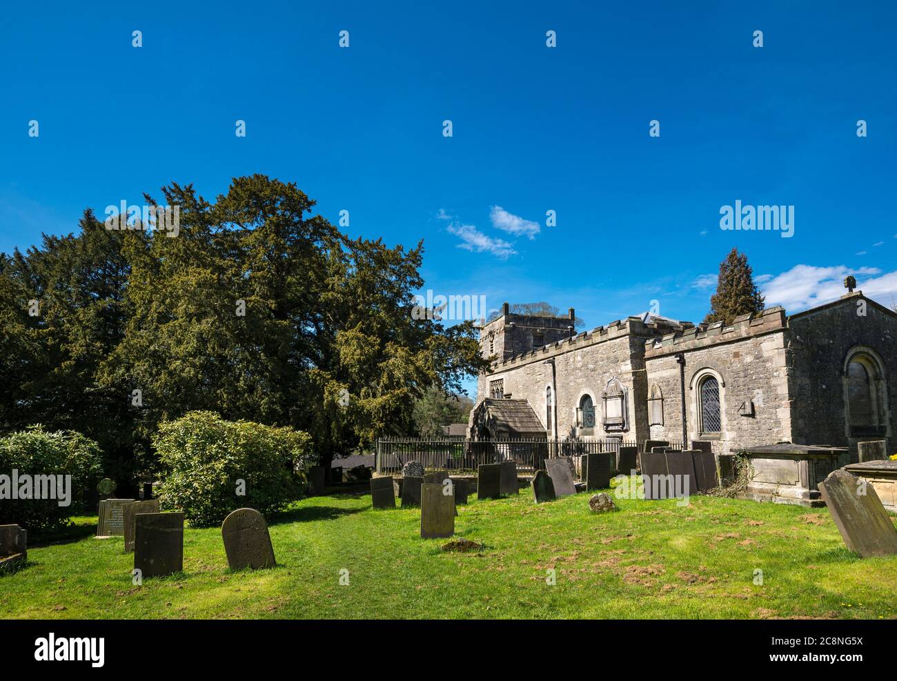 St Mary's Church, Tissington, Derbyshire, England Stockfoto