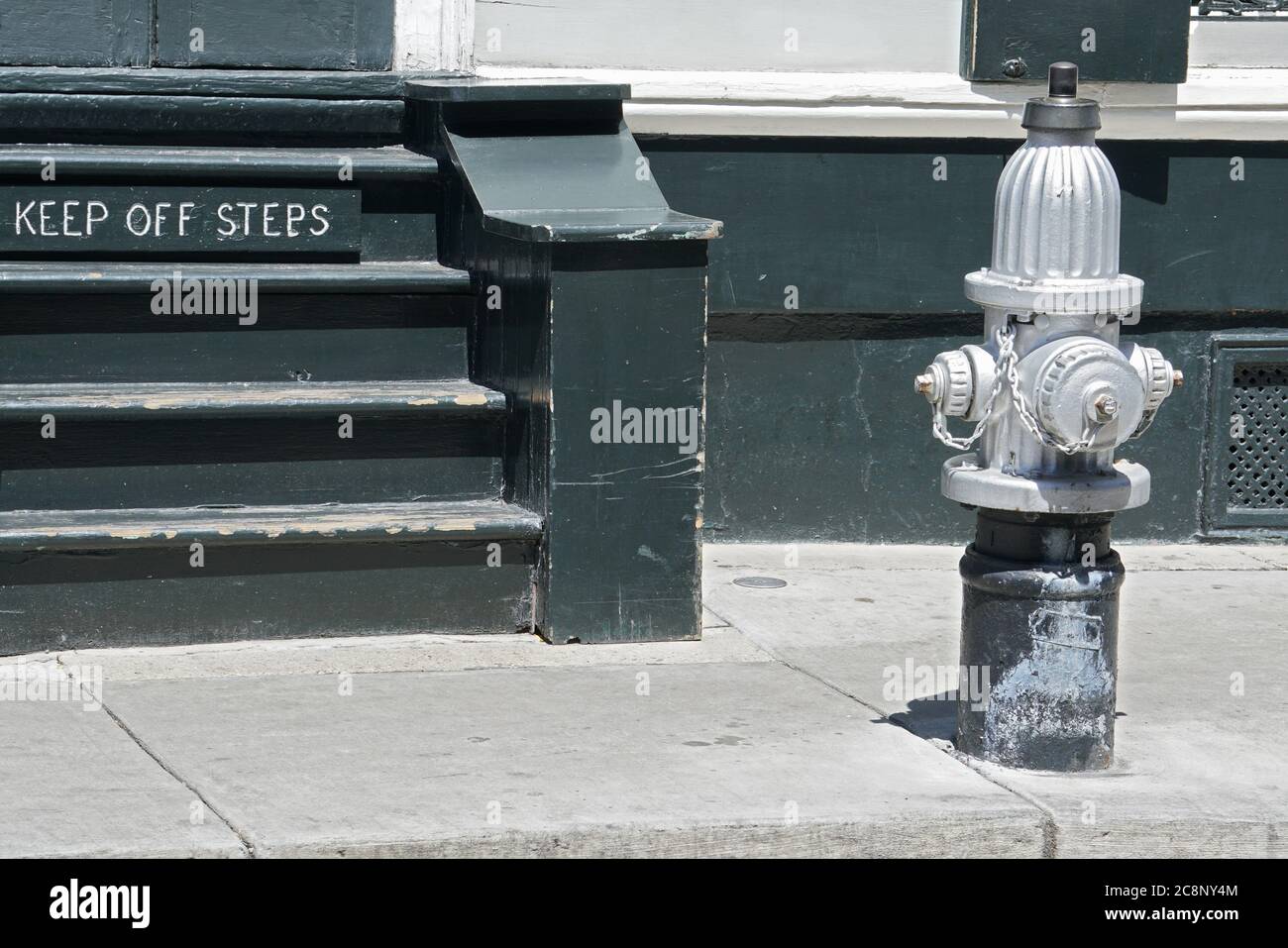 Hydrant auf dem Bürgersteig in New Orleans Stockfoto