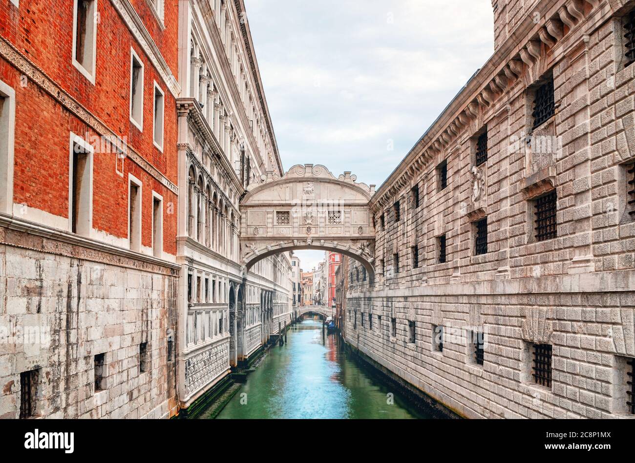 Seufzerbrücke (Ponte dei Sospiri) Venedig Italien Stockfoto