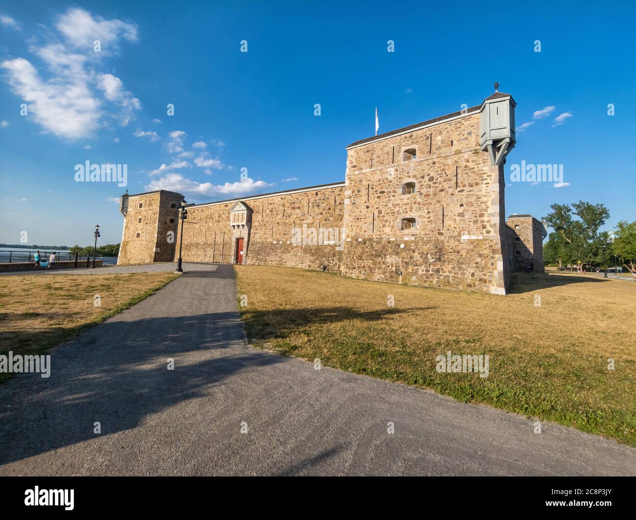 Chambly, Kanada - 6. Juli 2020: Fort Chambly National Historic Site Stockfoto