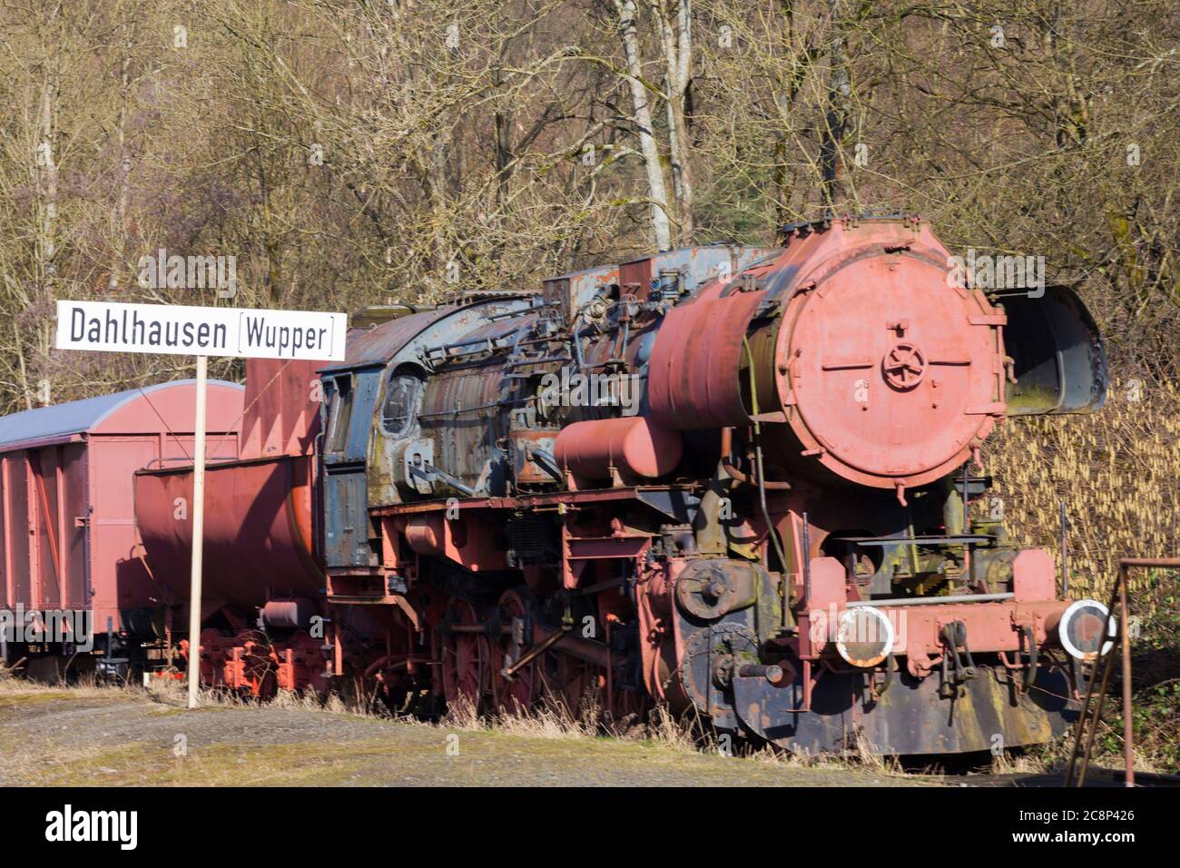 Historischer Bahnhof, Dahlhausen / Wupper Stockfoto