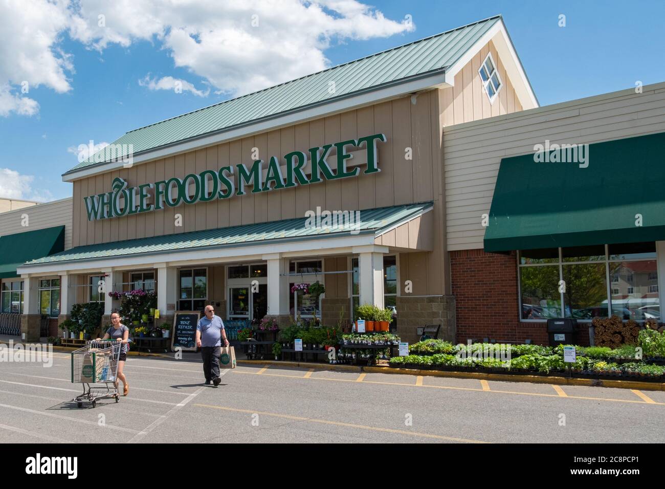 Whole Foods Lebensmittelgeschäft in Hadley, Massachusetts Stockfoto