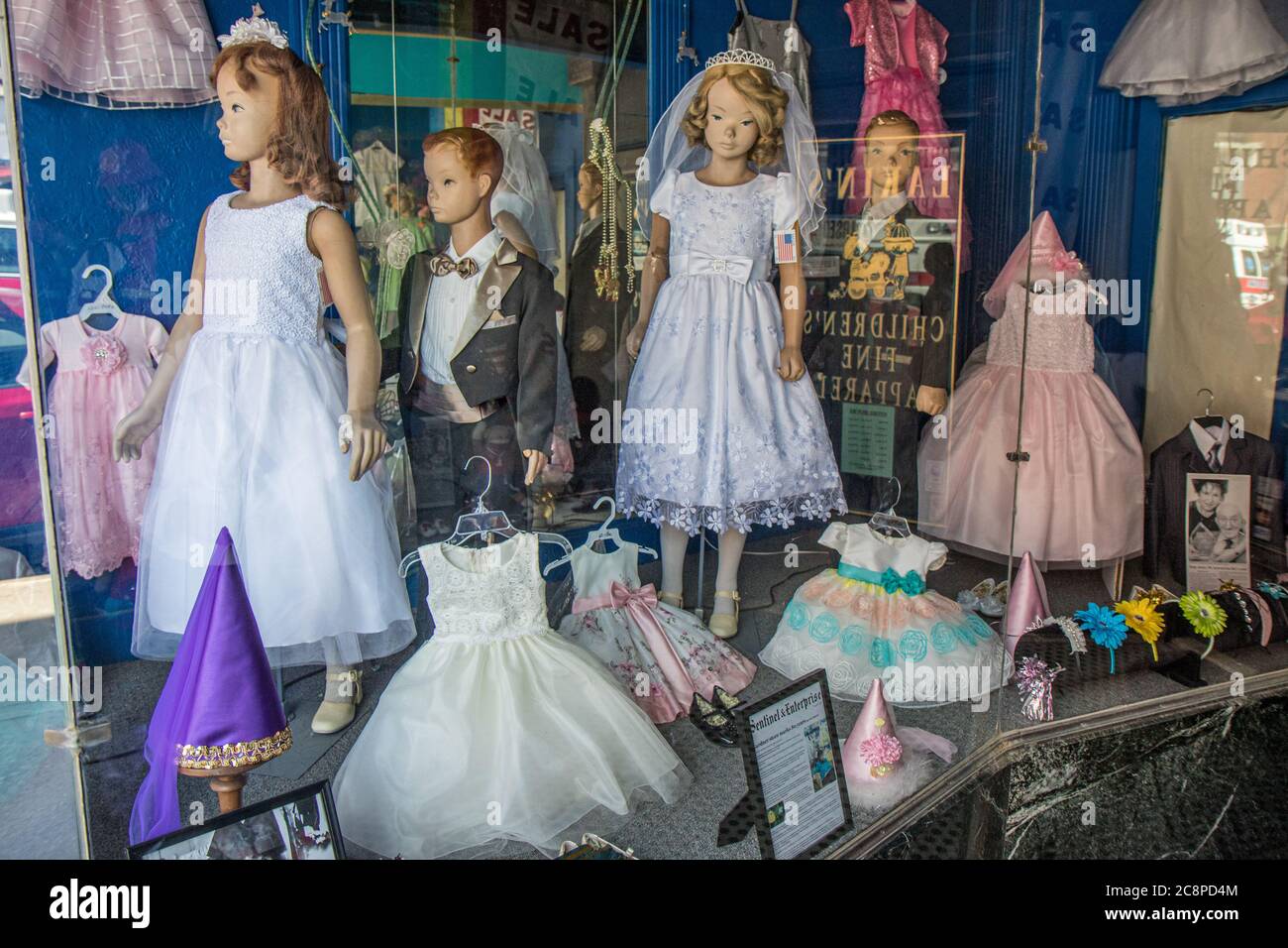 LAKIN's Children's Fine Apparel ein Geschäft in der Innenstadt von Gardner, Massachusetts Stockfoto