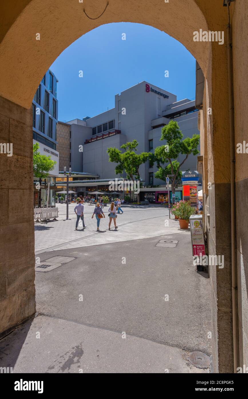 Schillerplatz, Stadtzentrum, Stuttgart, Baden-Württemberg, Süddeutschland, Mitteleuropa Stockfoto