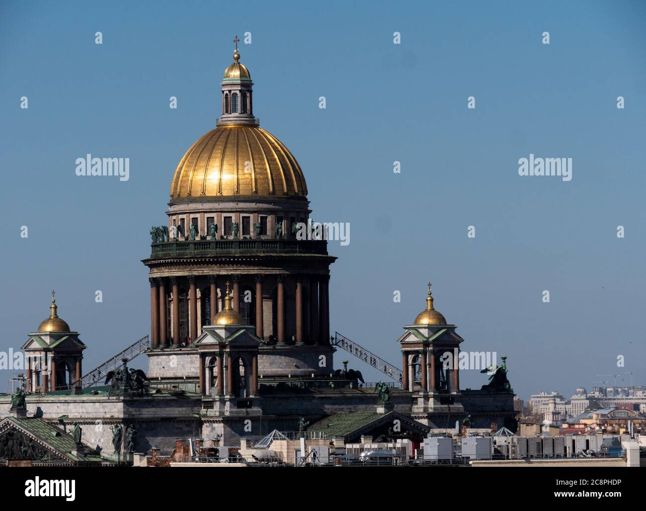 Isaakskathedrale Isaakievskiy Sobor berühmtes Reiseziel in St.Petersburg Stockfoto
