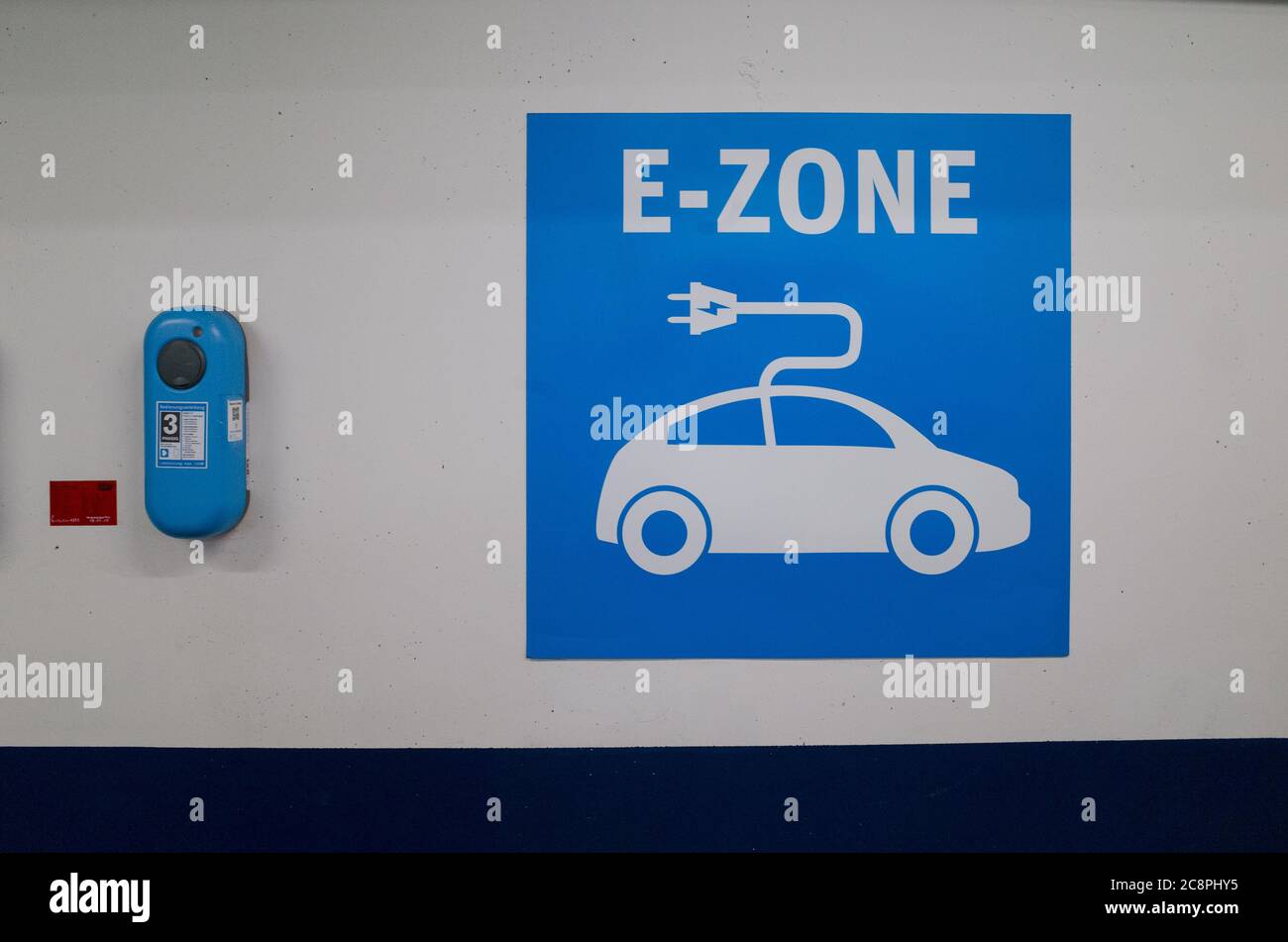 E-Mobility-Parkplatz Stockfoto