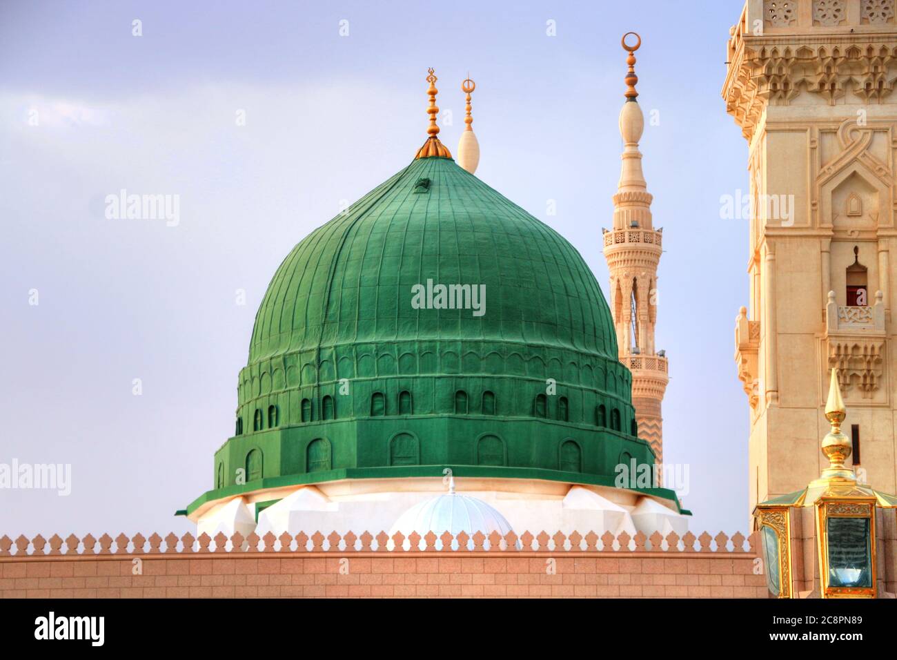 Al Masjid an Nabawi - Medina - Saudi-Arabien Stockfoto