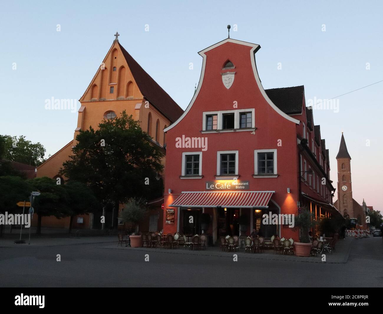 Ingolstadt, Bayern / Deutschland - Juli 03 2019: Altstadt von Ingolstadt, Bayern/Deutschland Stockfoto