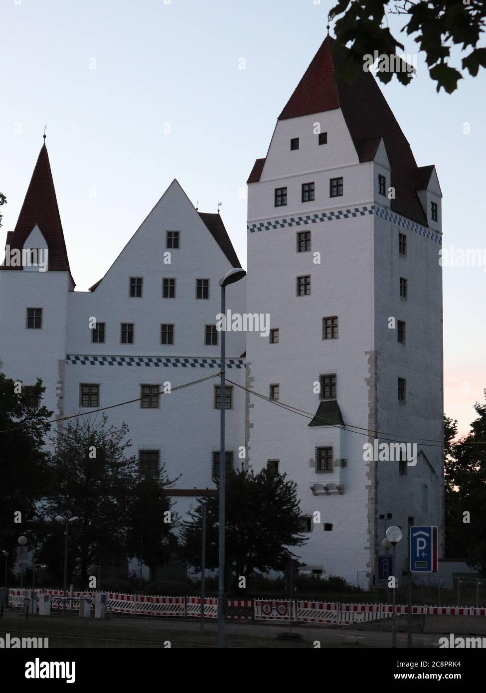Ingolstadt, Bayern - Juli 03 2019: Neues Schloss im Zentrum der bayerischen Stadt Ingolstand Stockfoto