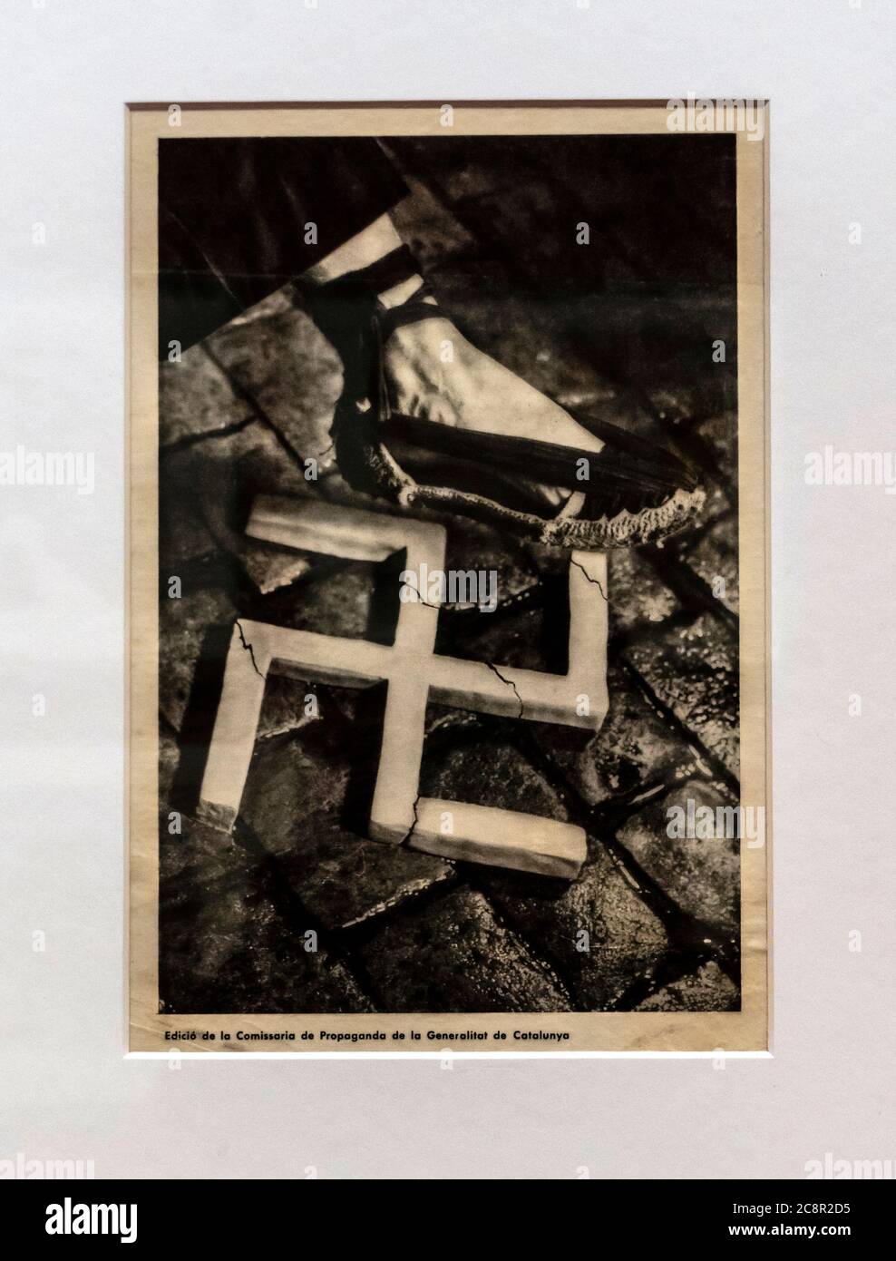 Spanische Plakate für Bürgerkriegspropaganda (1936-1939). Stockfoto