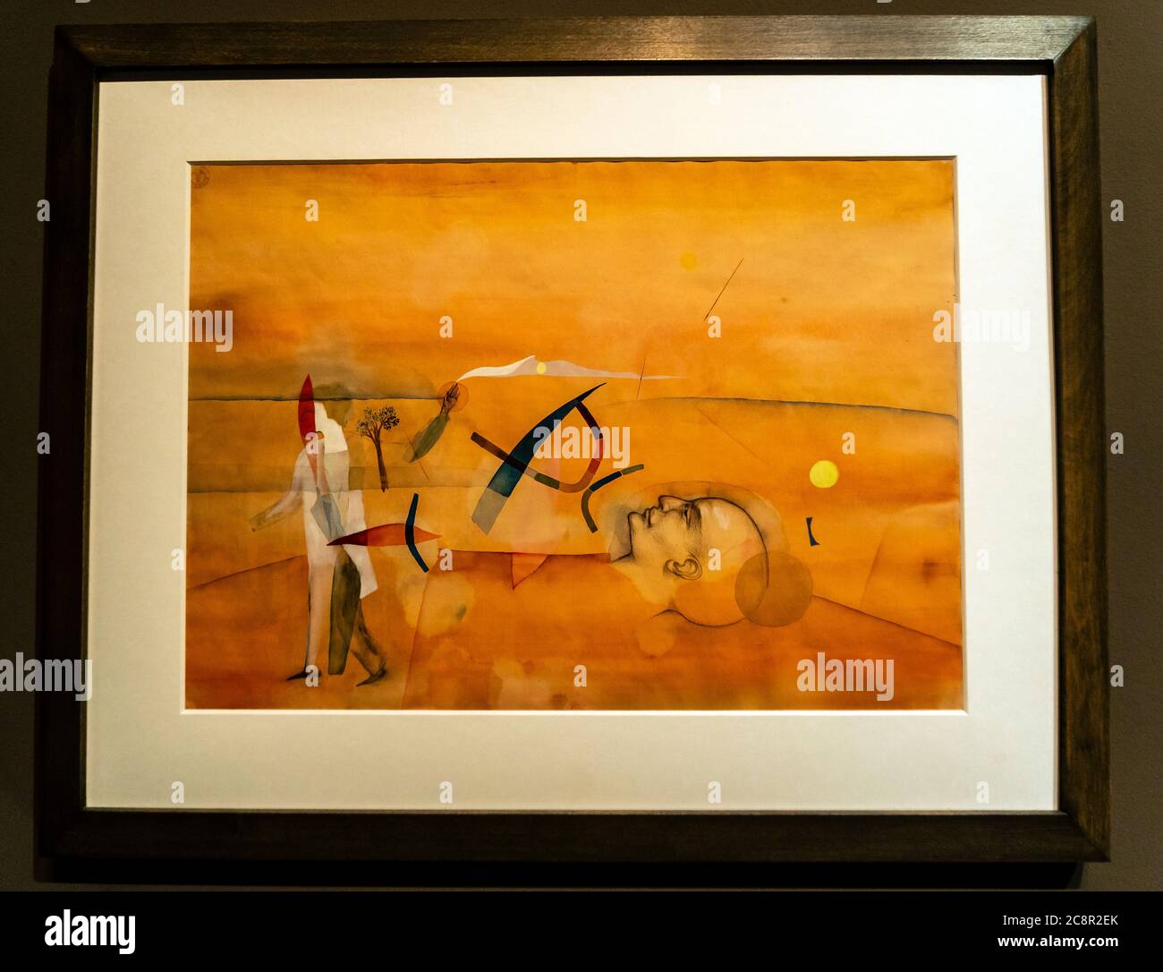 Modest Cuixart (barcelona 1925-Palamós 2007),Komposition (1950),Gouache auf Papier. Stockfoto