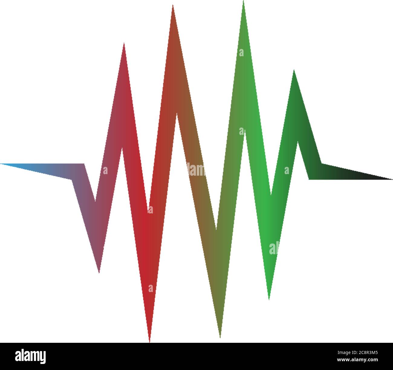 Sound Wave Symbol Logo Design Vektor Illustration Stock Vektor