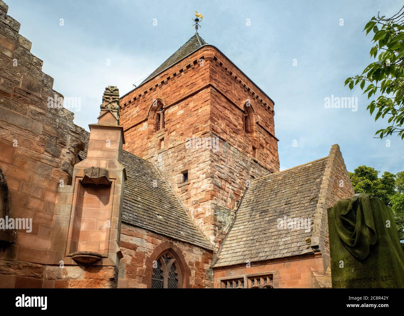 St Mary's Parish Church, Whitekirk, East Lothian, Schottland, Großbritannien. Stockfoto