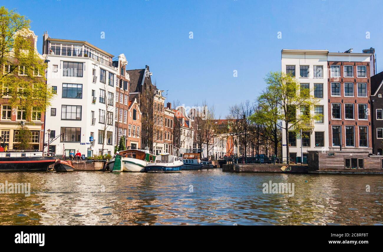 Amsterdam Canal Ring in der Stadt Amsterdam in den Niederlanden. Stockfoto