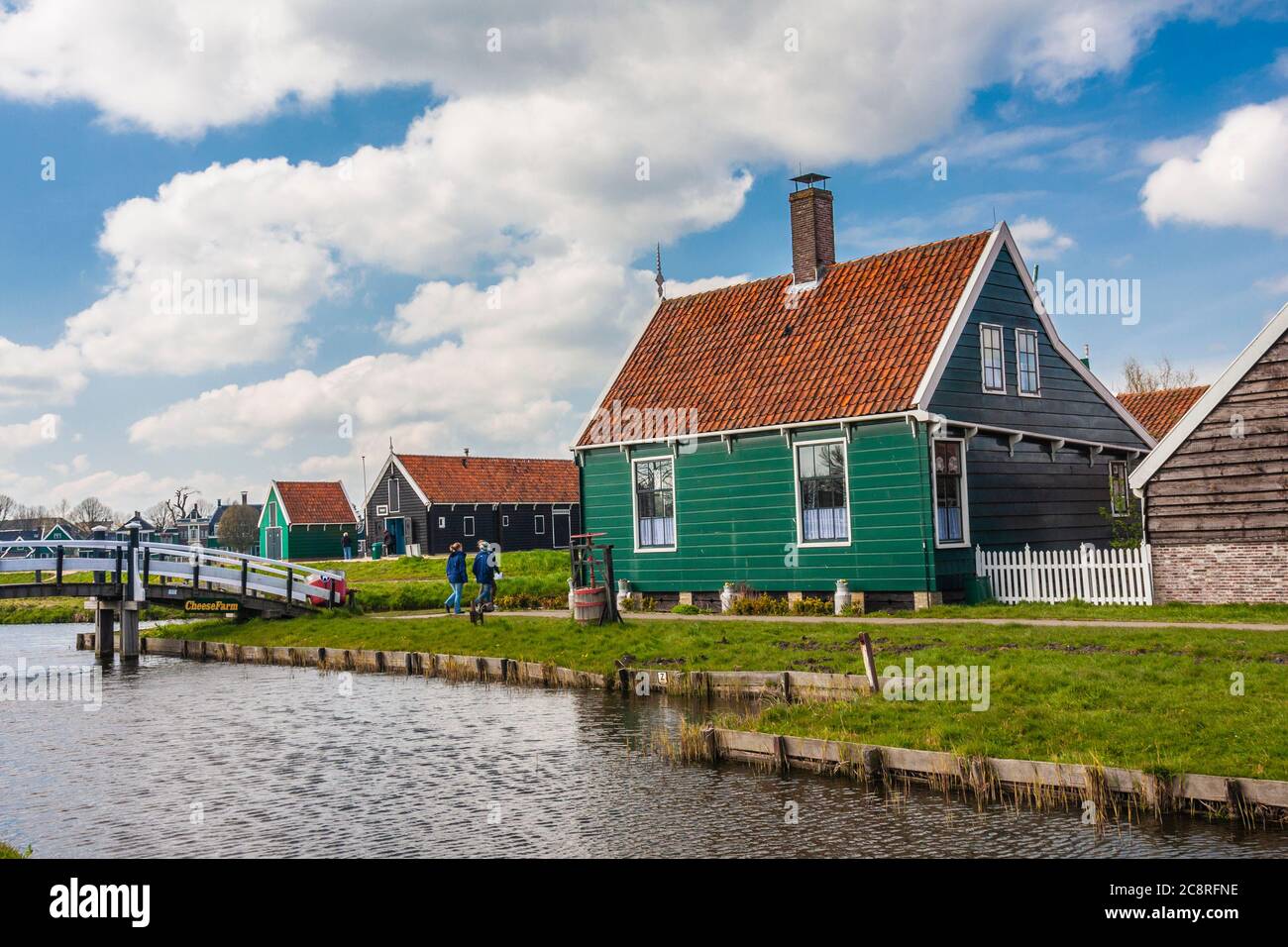 Zaanse Schans National Park und Museum in Nordholland, Niederlande. Stockfoto
