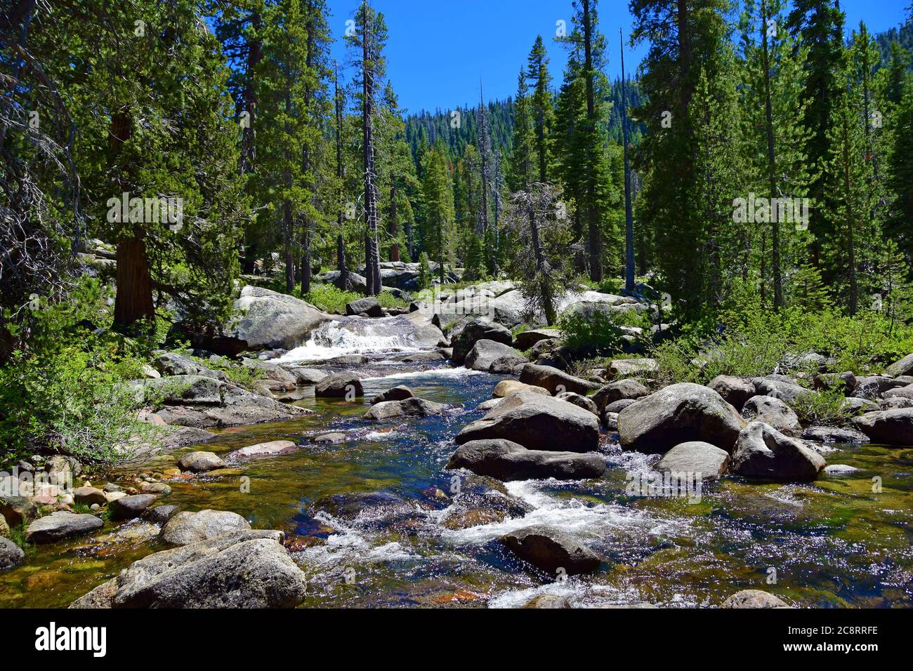 Indische Pools in der Nähe des Huntington Lake in Kalifornien Stockfoto