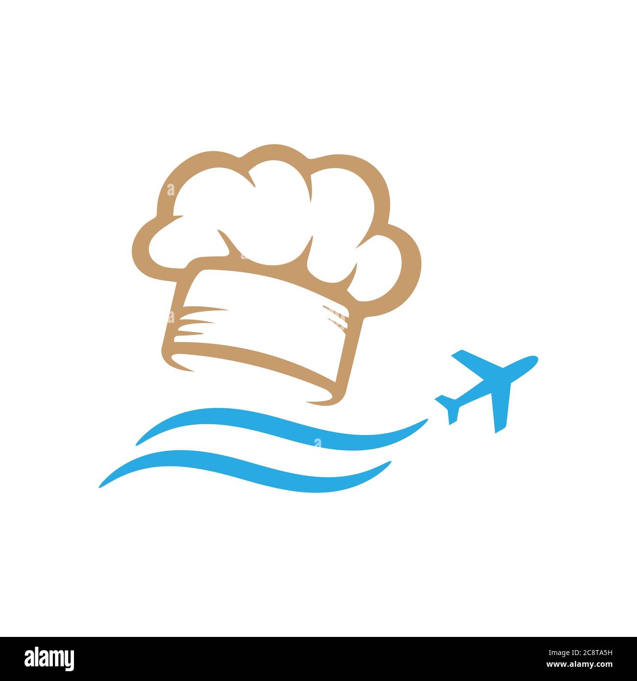 Kombinationsbilder von Transporten Symbol und Geschirr Symbol für Lebensmittel Blogging vlogging Reisen Logo Design Vektor Stock Illustration Stock Vektor