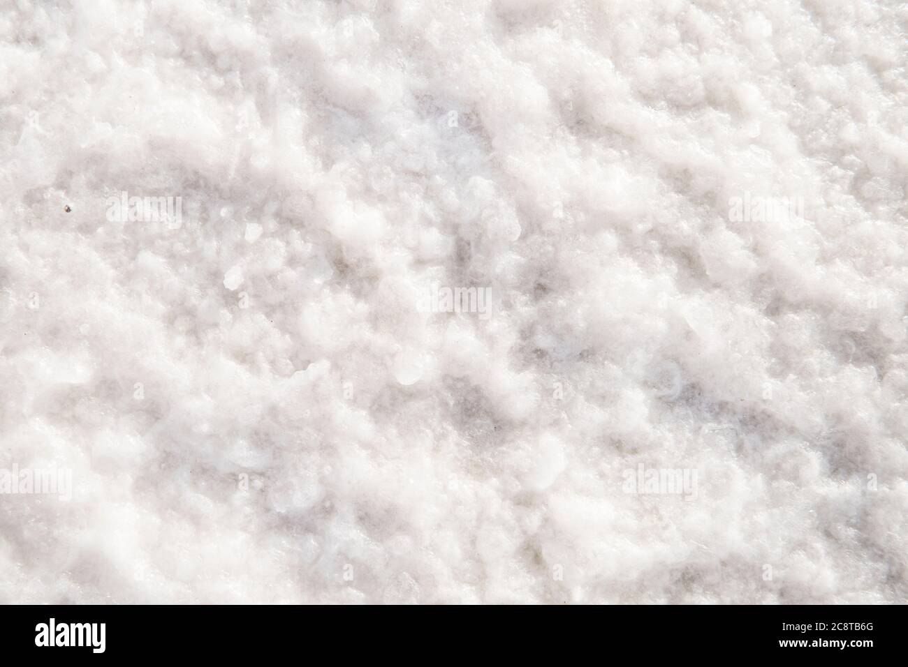 Salzsee Hintergrund. Grobes Salz Detaillierte Textur Hintergrund Makro Nahaufnahme Stockfoto
