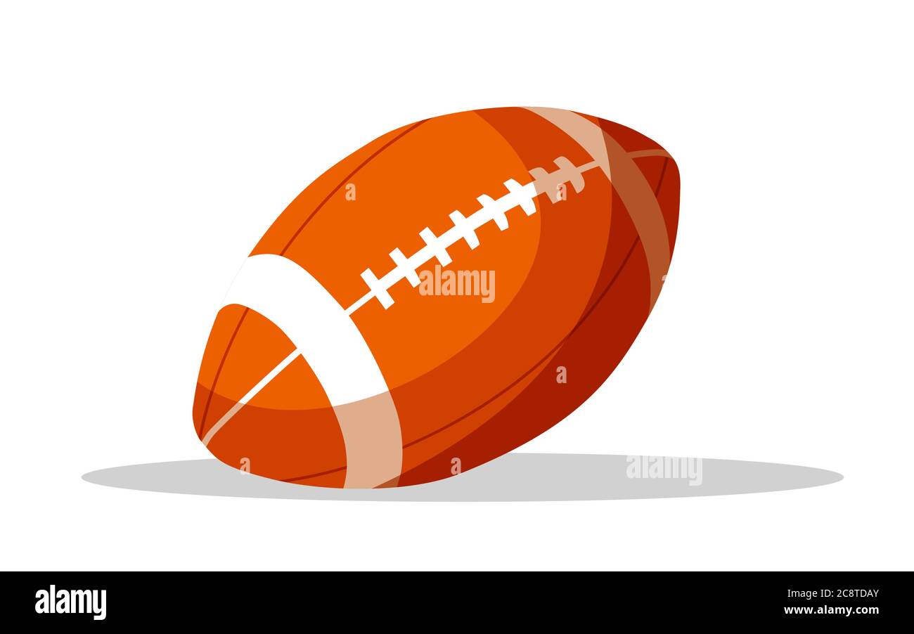 American Football Ball flache Vektor-Illustration Stock Vektor