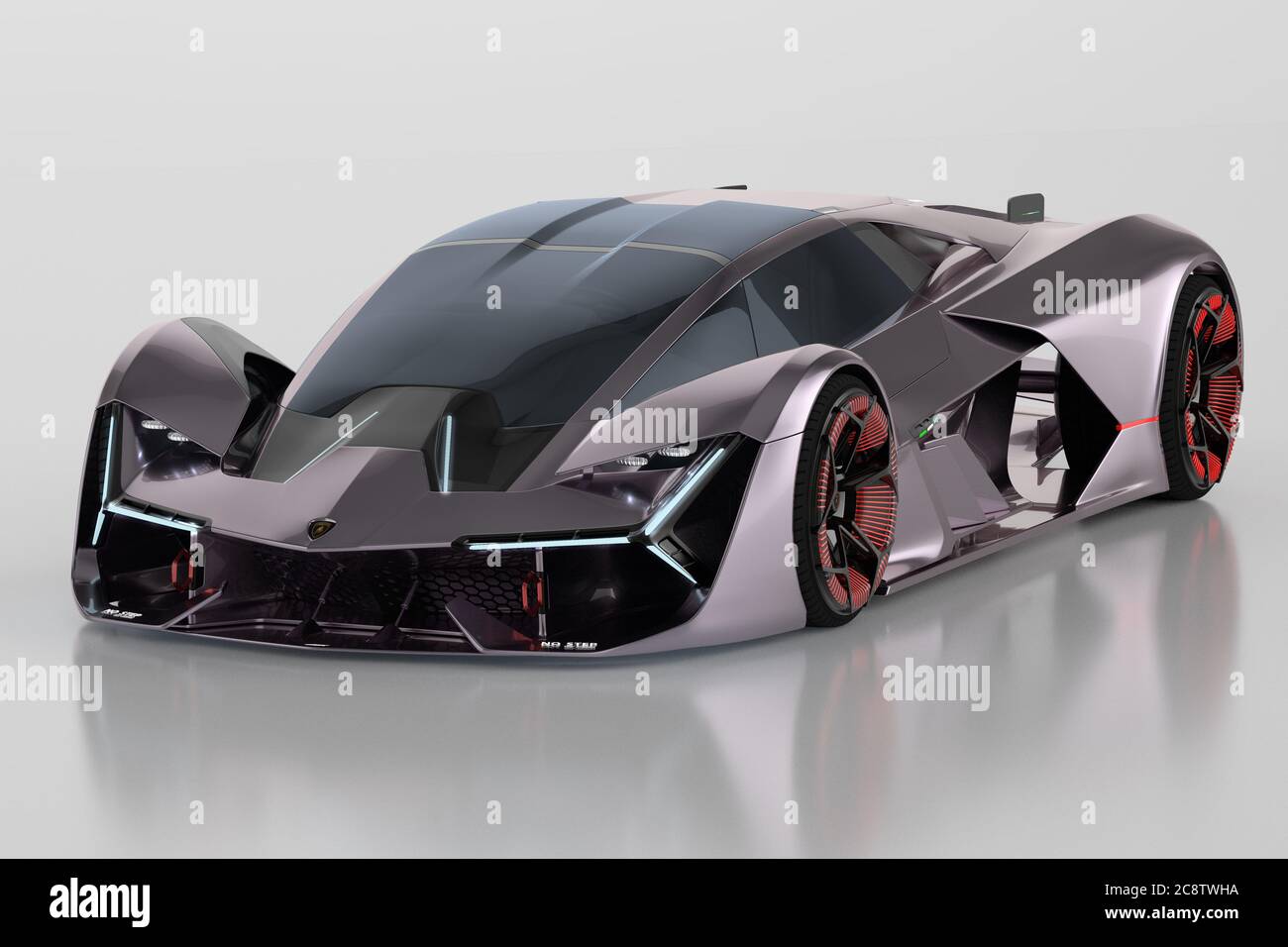 Lamborghini Terzo Millennio Konzept.Lamborghinis neues vollelektrisches Hypercar hat selbstheilende Karosserie Stockfoto