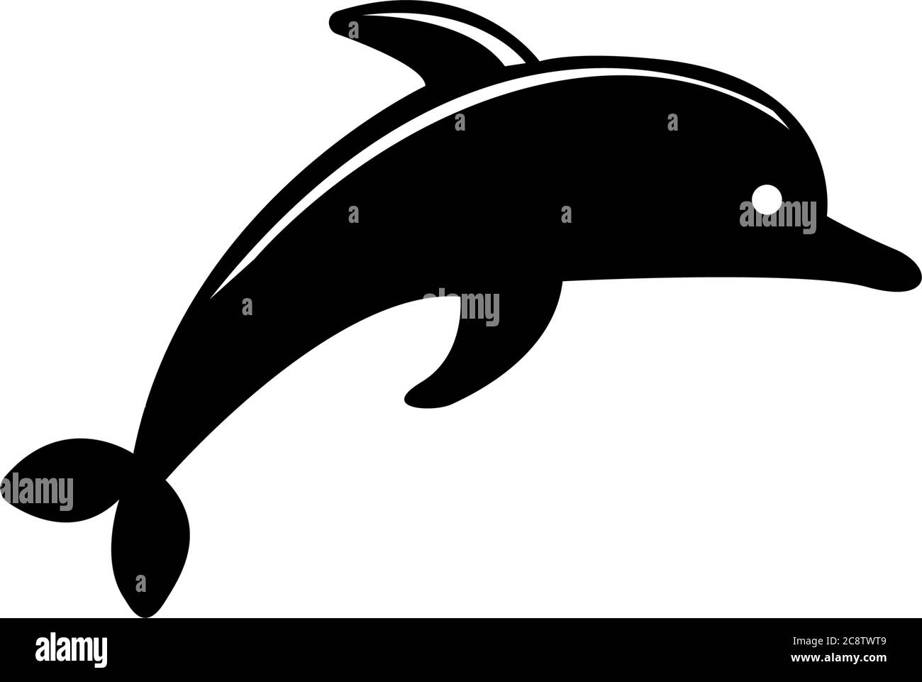 Cartoon Delfin Schwarzweiss Stockfotos Und Bilder Alamy