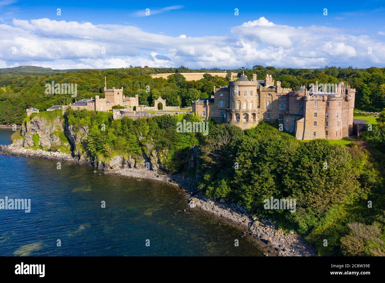 Luftaufnahme von Culzean Castle in Ayrshire, Schottland, Großbritannien Stockfoto