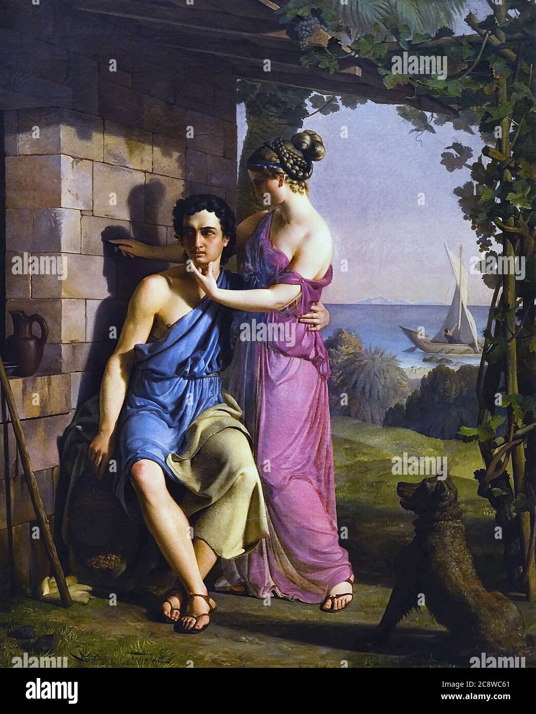 Eddelien Heinrich - der Ursprung der Malerei - Dänische Schule - 19. Und Anfang des 20. Jahrhunderts Stockfoto