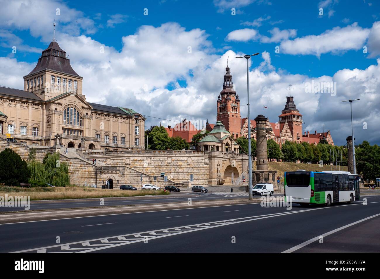 Stettin Ansicht der Hook Terrasse polen Stockfoto