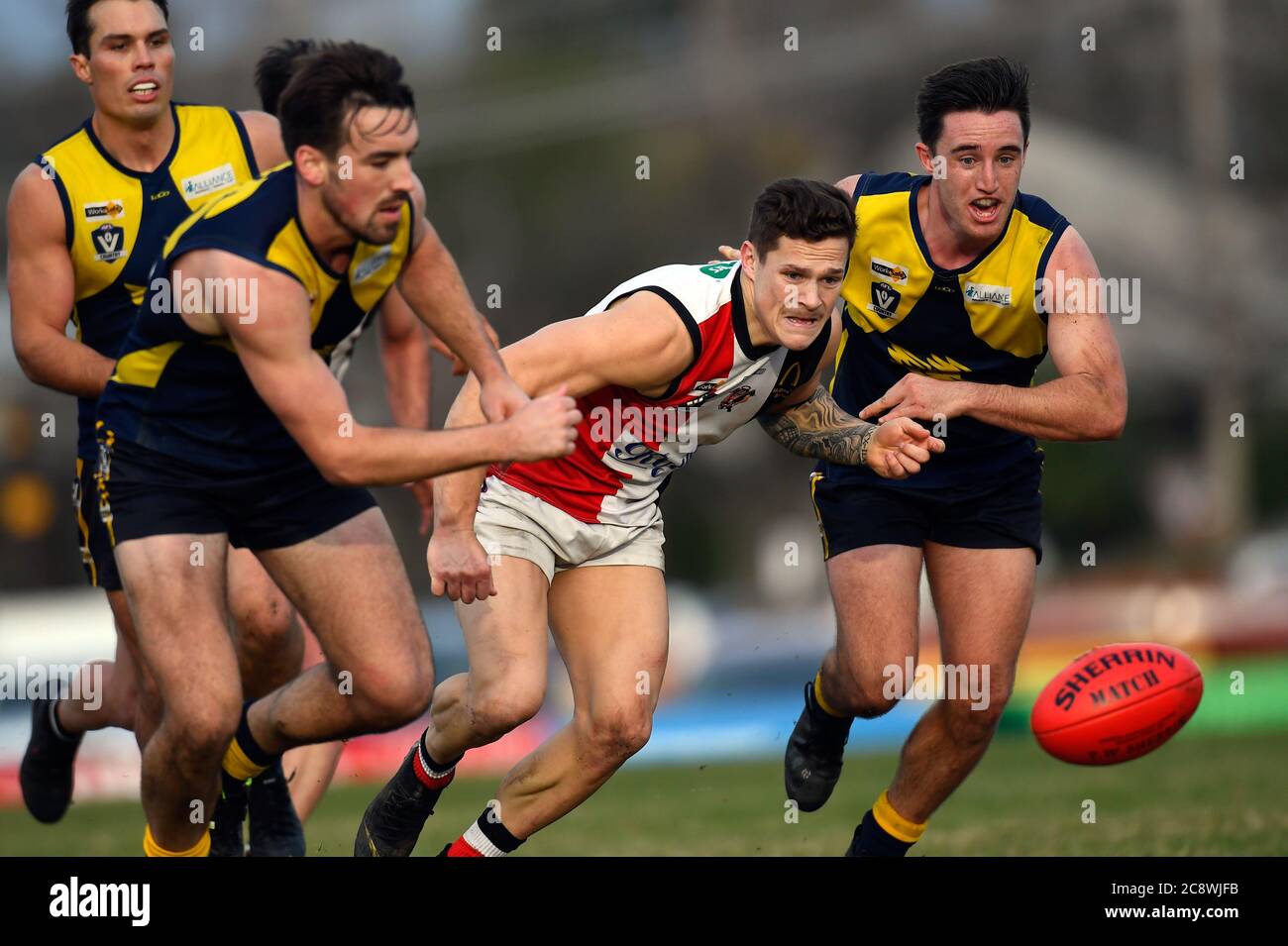 Australian rules football league Fotos und Bildmaterial in hoher