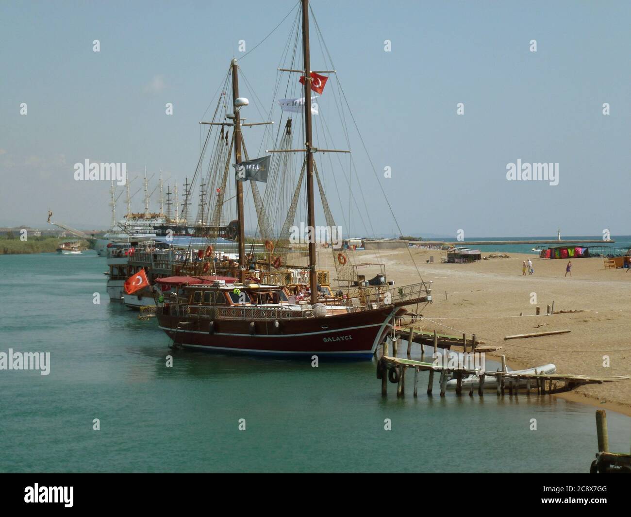 Türkei Touristenboote Stockfoto