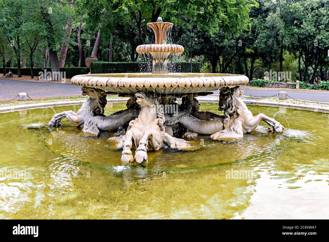 Fountain Statue Villa Borghese Stockfotos und -bilder Kaufen - Alamy