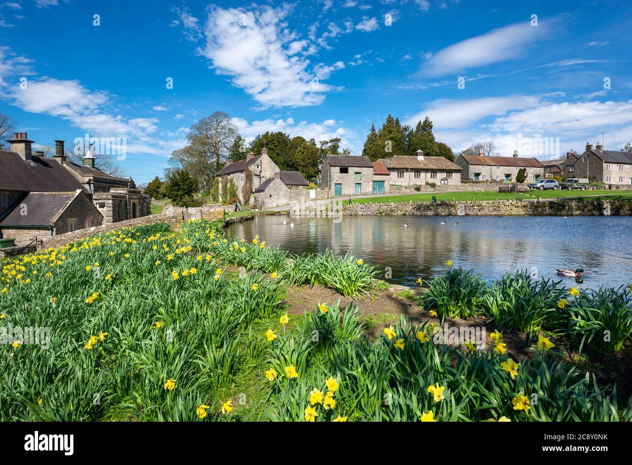 Das Dorf Tissington, Derbyshire, England Stockfoto