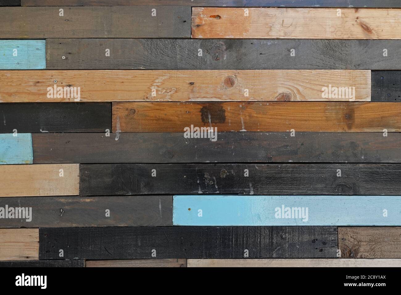 Hartholz Planken Wandpaneel Holz Hintergrund Textur. Stockfoto