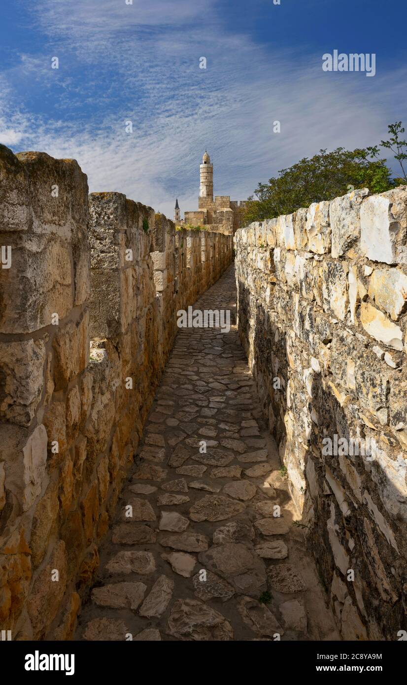 Turm Davids in Jerusalem Stockfoto
