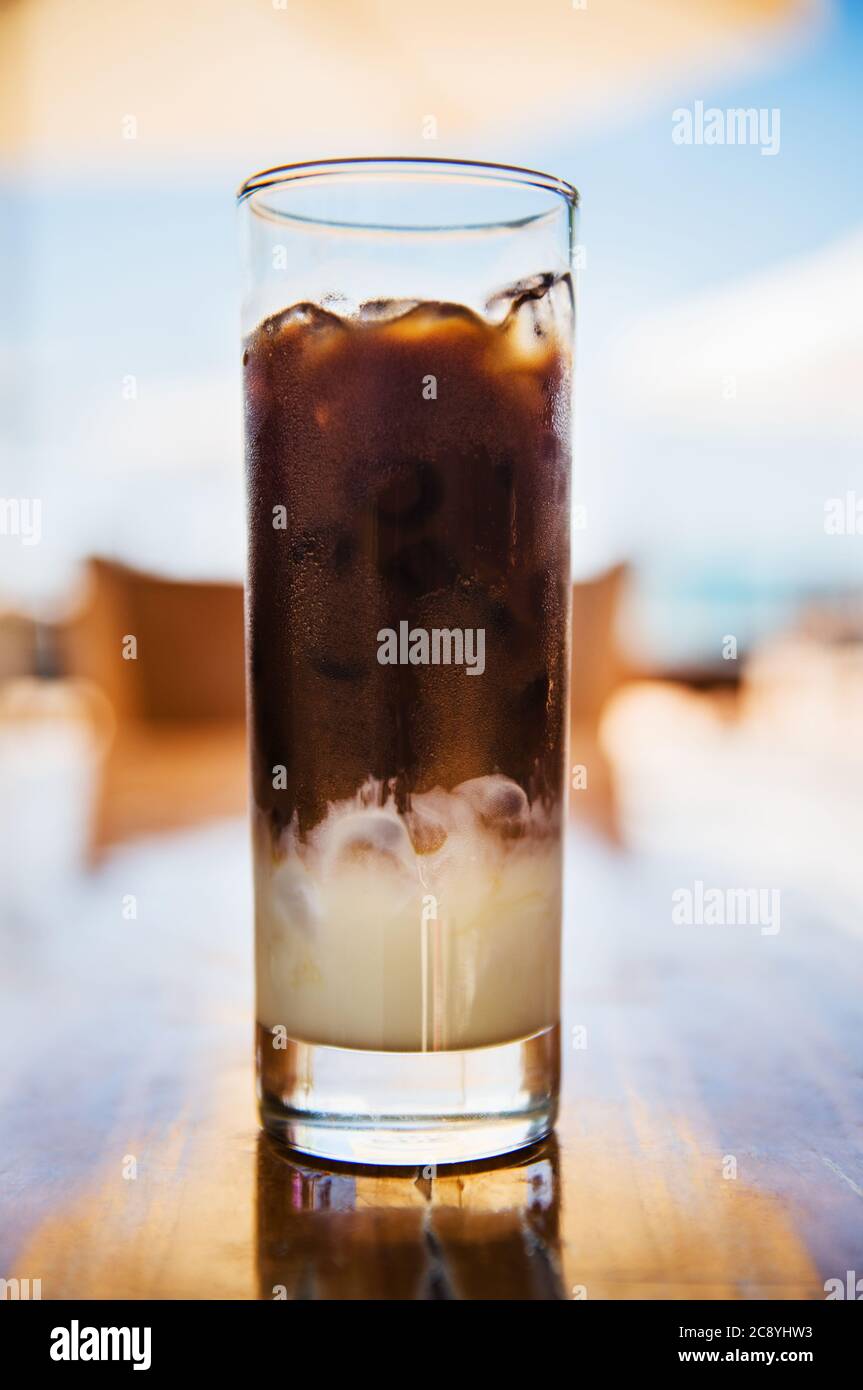 Vietnamesischen Eiskaffee Stockfoto