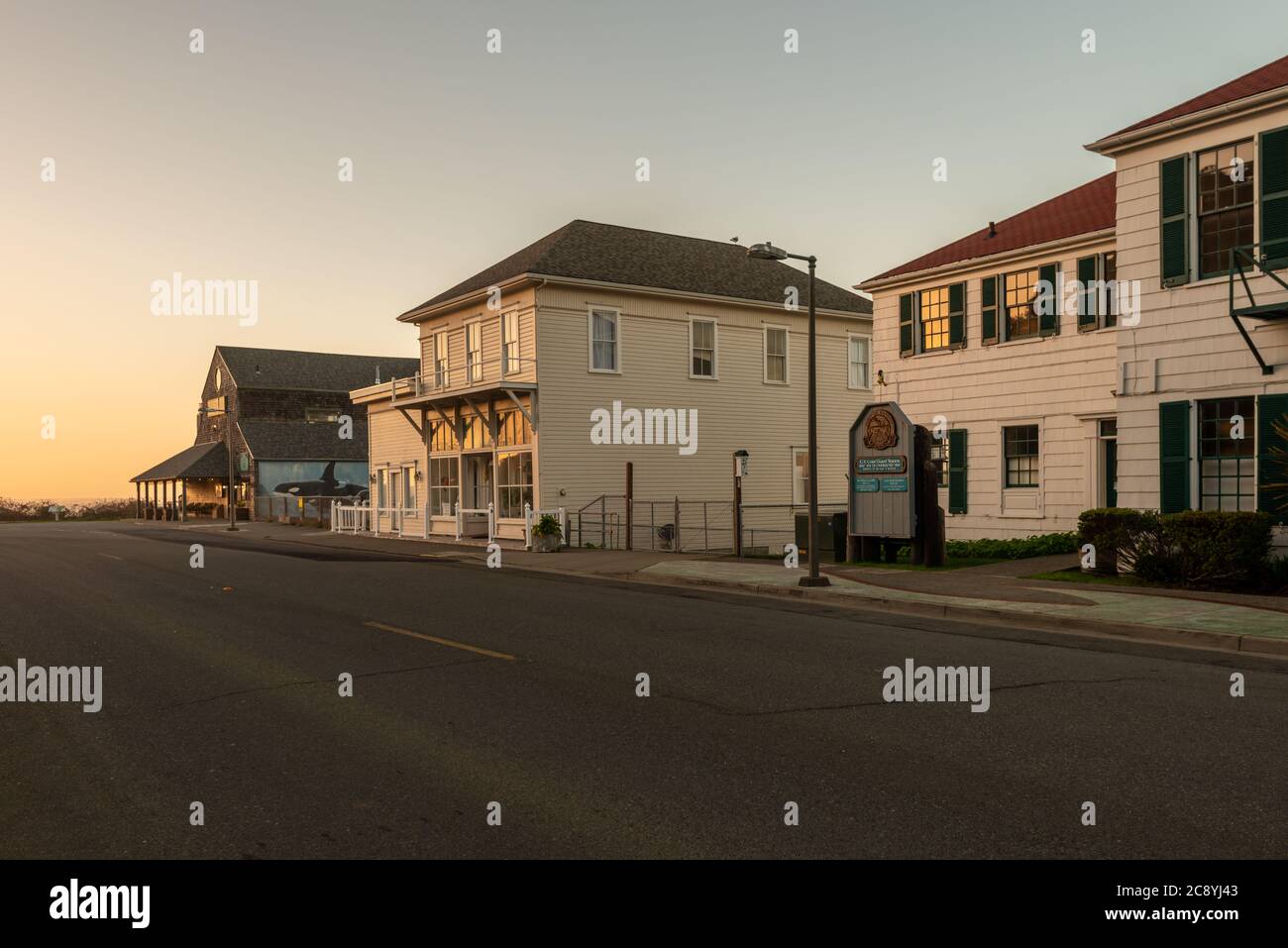 Alte Küstenwache in Bandon, Oregon Stockfoto