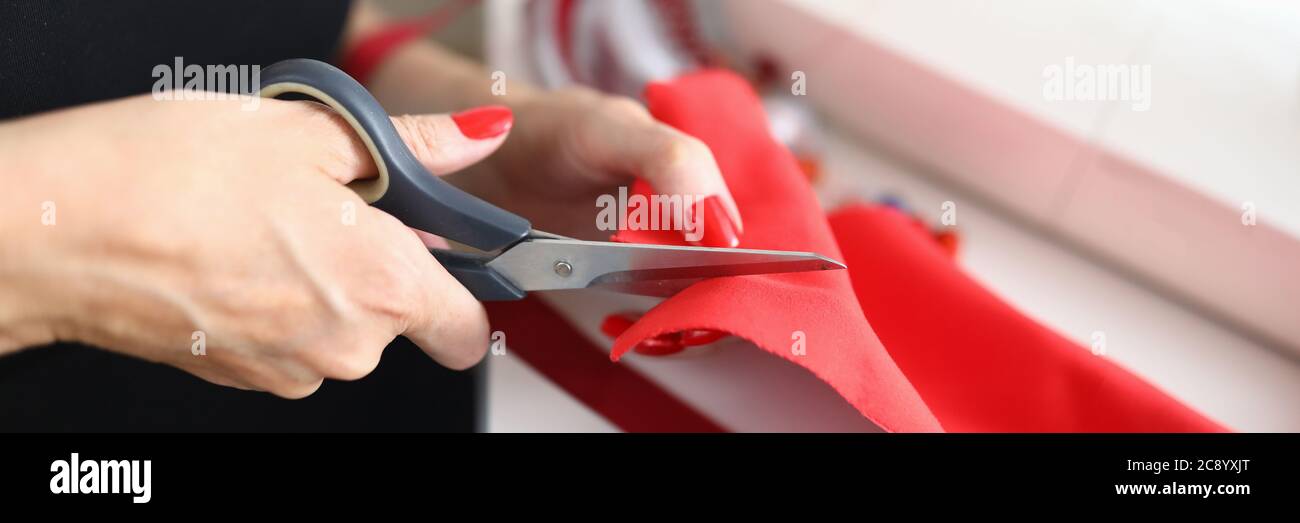 Hochwertiges Textil für Kleidung Stockfoto