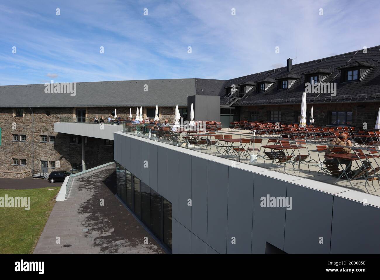 Schleiden-Gemuend, Nordrhein-Westfalen - September 06 2019: Komplex 'Vogelsang Internationaler Platz' in der Eifel, ursprünglich gebaut als N Stockfoto