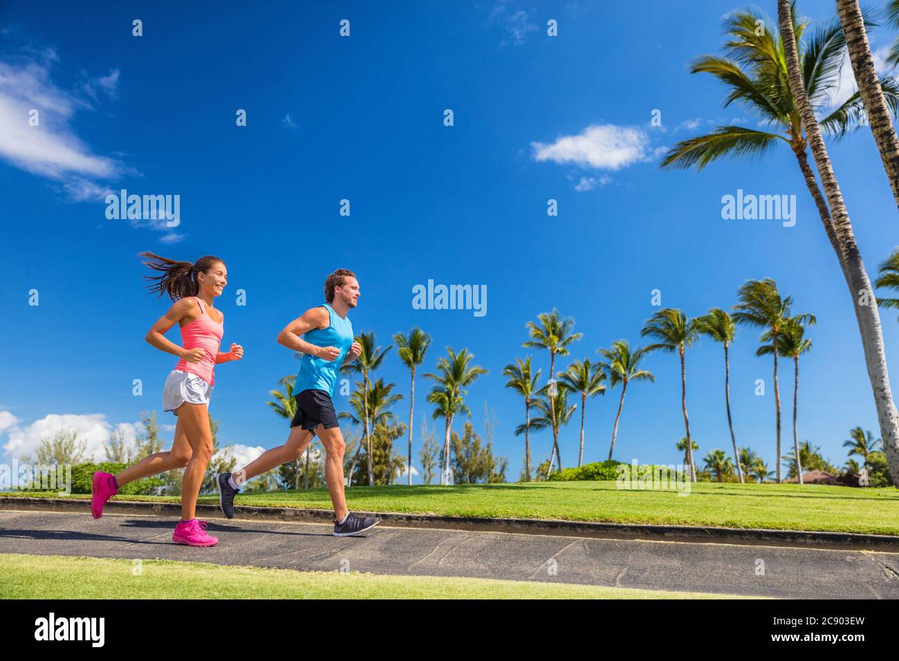 Fitness-Athleten Gewichtsverlust Training. Fit für den Sommer Stockfoto