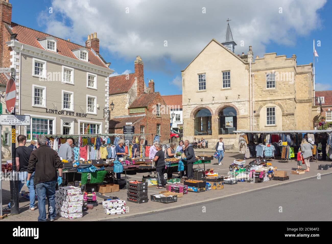 Market Place, Malton, North Yorkshire, England, Vereinigtes Königreich Stockfoto