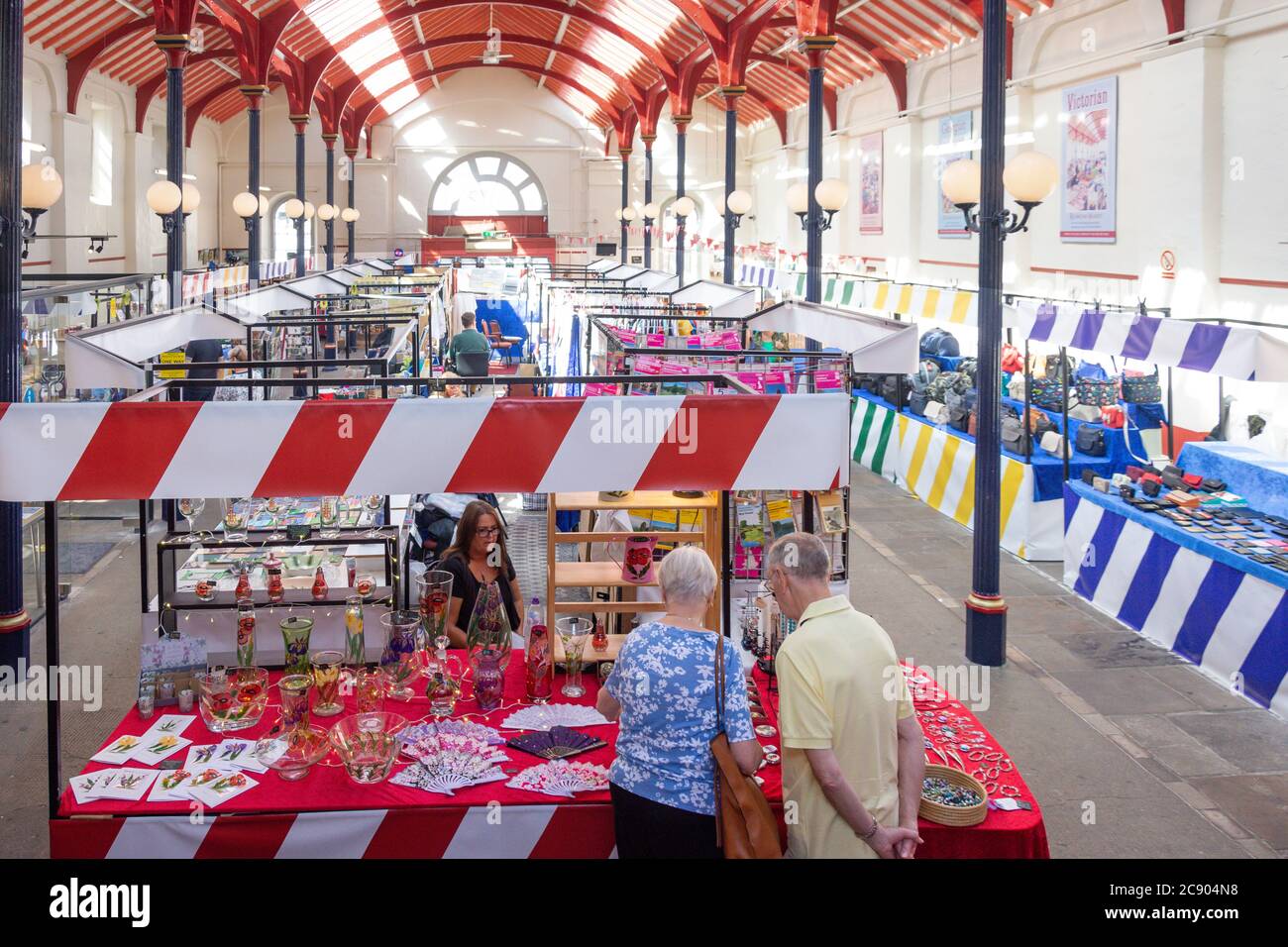 Victorian Market Hall, Market Place, Richmond, North Yorkshire, England, Großbritannien Stockfoto